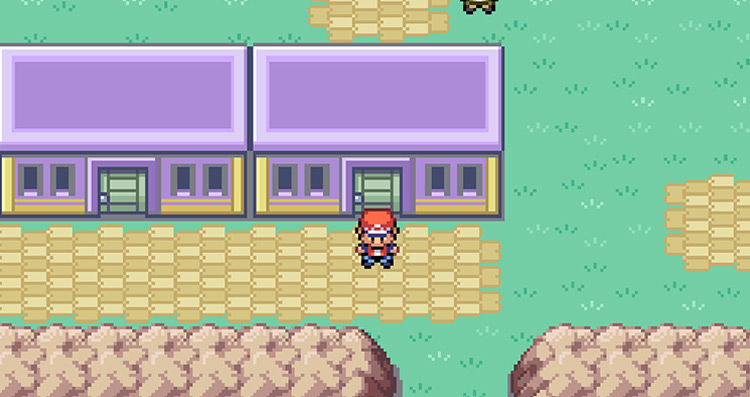 Outside of the Name Rater’s house in Lavender Town / Pokémon FRLG
