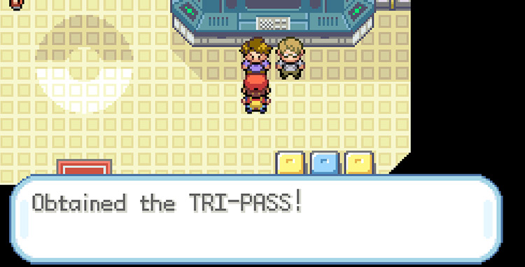 Getting the Tri Pass from Celio / Pokémon FireRed & LeafGreen