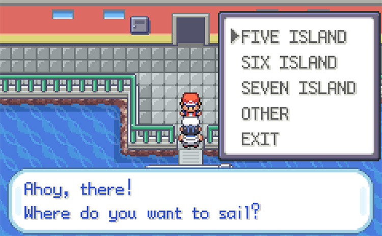 Sailing to Five Island with the Rainbow Pass / Pokémon FireRed & LeafGreen