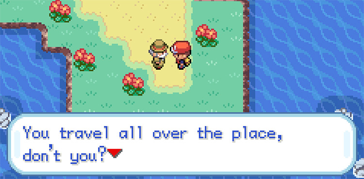 Talking to the Gentleman at the end of Water Labyrinth / Pokémon FireRed & LeafGreen