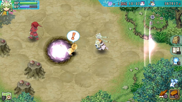 An area in the first section of the Sharance Maze / Rune Factory 4