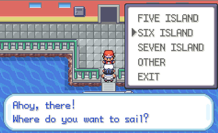 Sailing to Six Island from Vermilion City / Pokémon FRLG