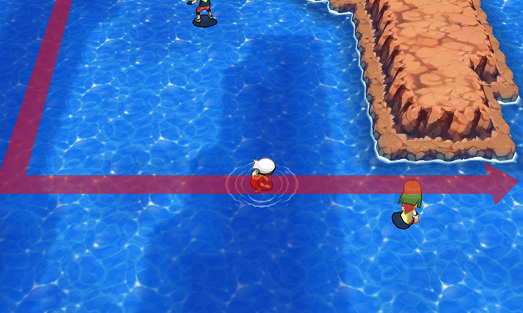 Passing by two Ace Trainers on Route 127. / Pokémon Omega Ruby and Alpha Sapphire