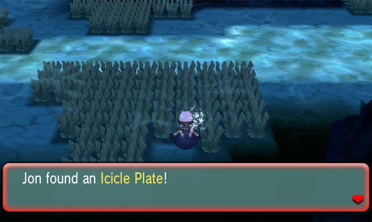 Obtaining the Icicle Plate. / Pokémon Omega Ruby and Alpha Sapphire