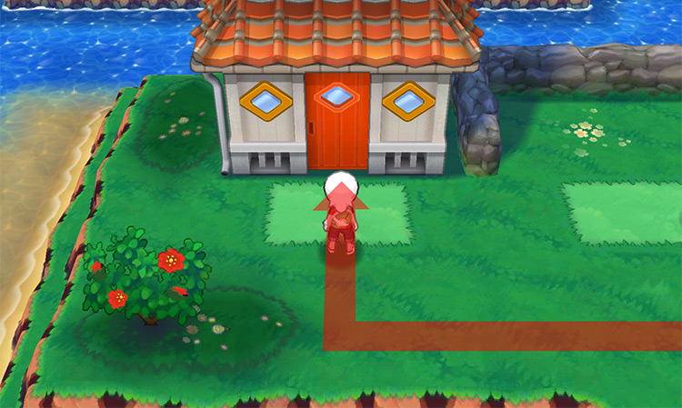 Outside of Steven’s house. / Pokémon Omega Ruby and Alpha Sapphire