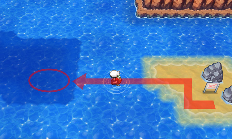 Surfing on Route 126. / Pokémon Omega Ruby and Alpha Sapphire