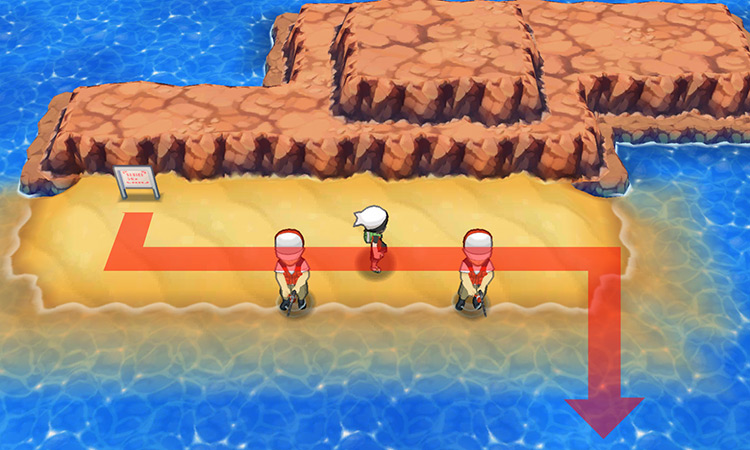 The Route 129 signpost. / Pokémon Omega Ruby and Alpha Sapphire