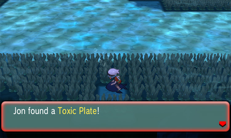 Obtaining the Toxic Plate. / Pokémon Omega Ruby and Alpha Sapphire