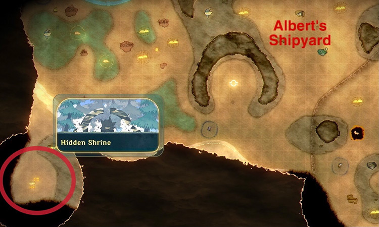 Hidden Shrine location on the World Map / Spiritfarer