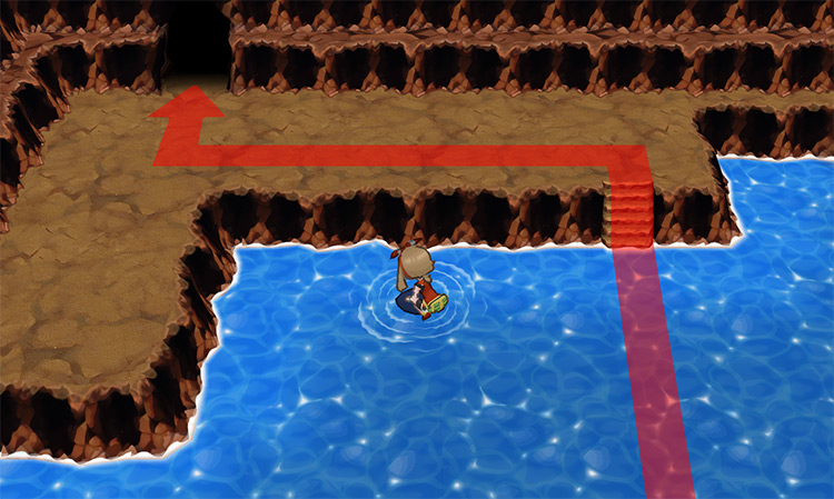 Entrance that’s only accessible during high tide / Pokémon Omega Ruby and Alpha Sapphire