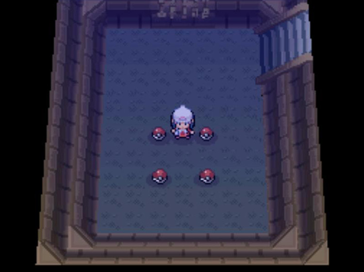 The chamber where HM05 Defog is located / Pokémon Platinum