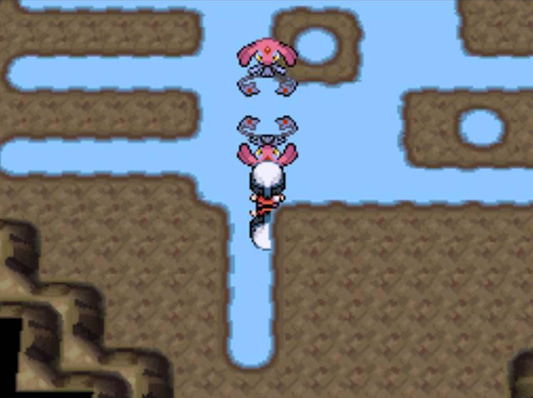 Mesprit (#147) inside Verity Cavern / Pokémon Platinum