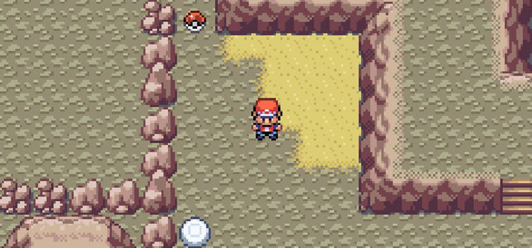 Near the Sandstorm TM on Victory Road's 2nd floor (Pokémon FireRed)