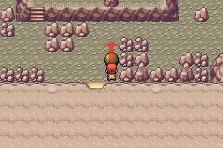 Push the boulder two times to the north / Pokémon FireRed & LeafGreen