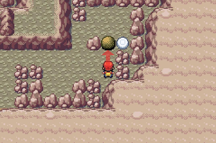 Move the boulder two times to the north / Pokémon FireRed & LeafGreen