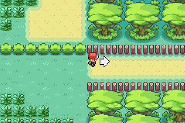Entering Area Two to the east / Pokémon FireRed & LeafGreen