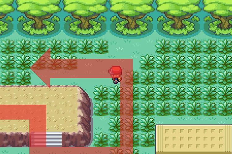 Walk west past the Rest House / Pokémon FireRed & LeafGreen