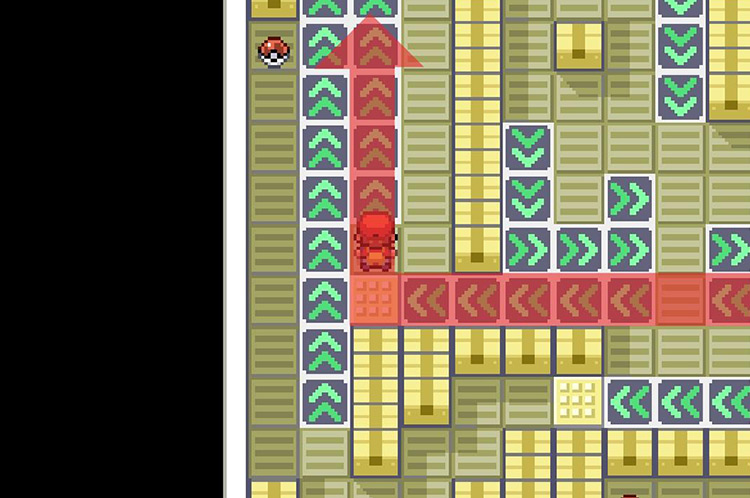 Take the strip of tiles on the right / Pokémon FRLG