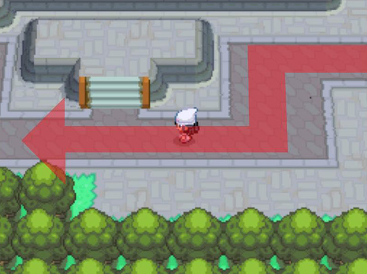 Approaching the southwestern section of Veilstone City / Pokémon Platinum
