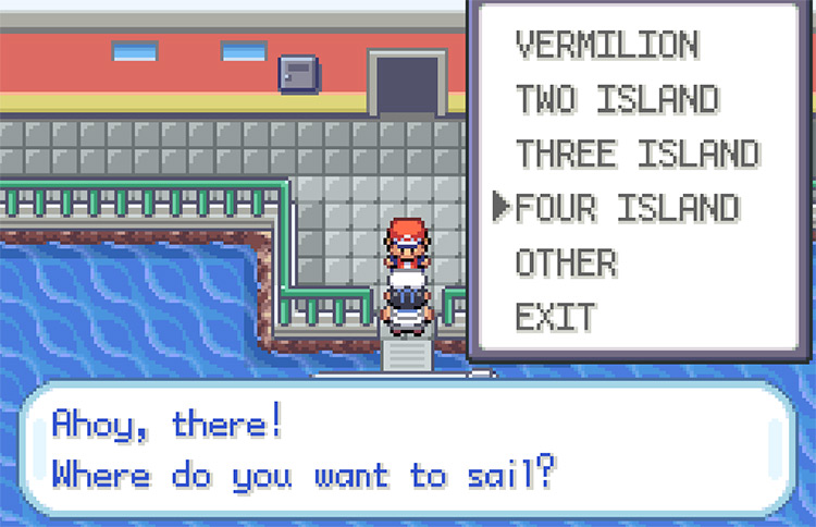 Sailing to Four Island to help Lorelei in Icefall Cave / Pokémon FRLG