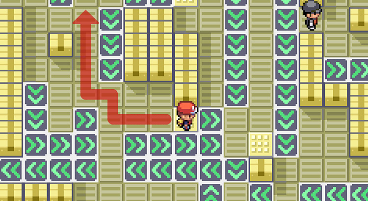 Follow this path without touching an arrow pad / Pokémon FRLG