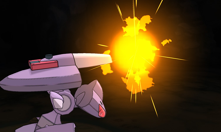 Genesect using Techno Blast while holding the Burn Drive / Pokémon ORAS