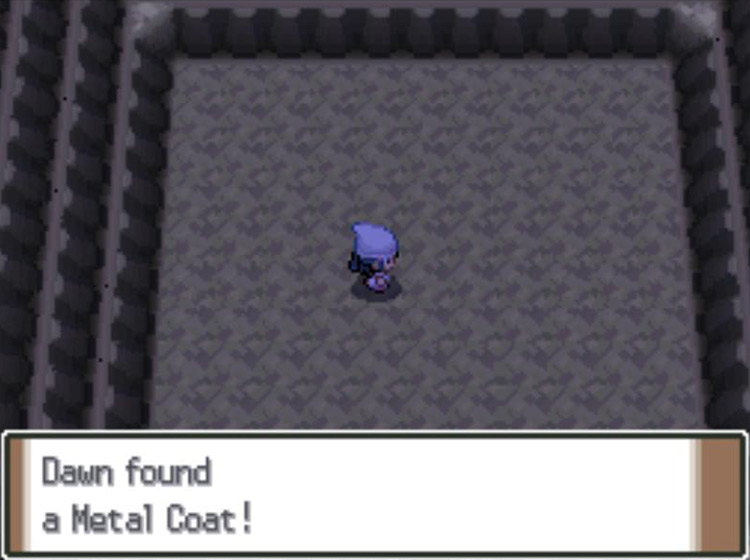 Obtaining a Metal Coat in the Iron Ruins chamber / Pokémon Platinum