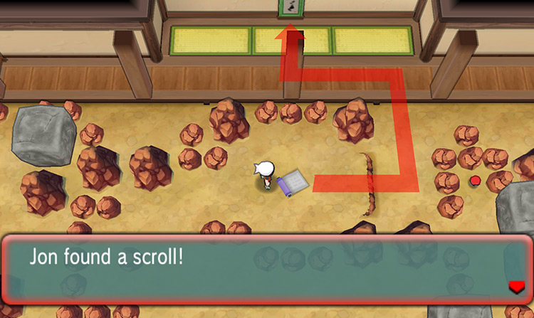 Finding the scroll with the secret answer / Pokémon ORAS