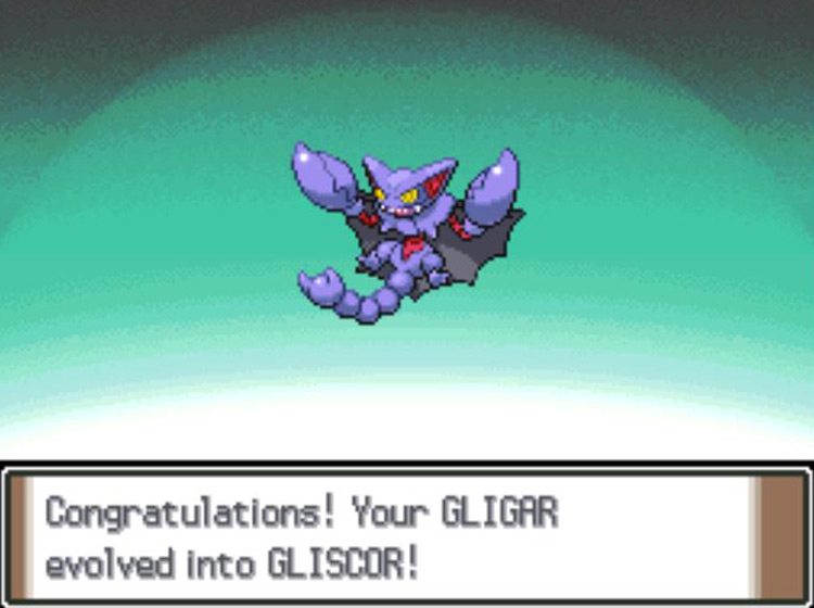 The newly-evolved Gliscor / Pokémon Platinum