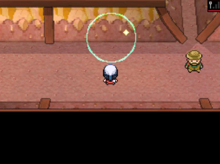 Tapping the touch screen to find bulging walls / Pokémon Platinum
