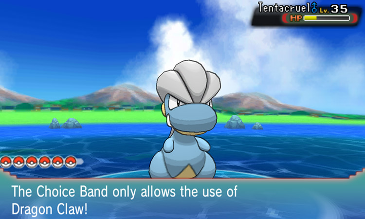 A Bagon holding a Choice Band can only use Dragon Claw / Pokémon ORAS