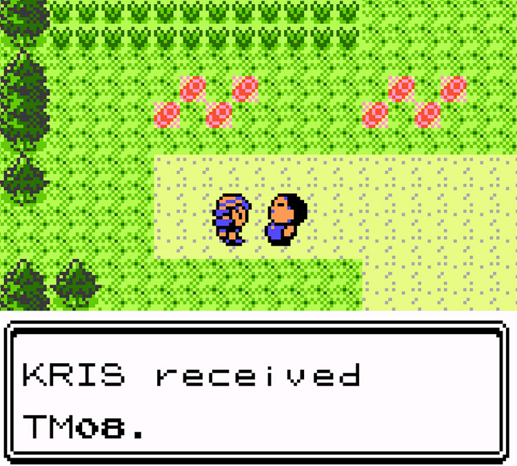 Receiving TM08 Rock Smash / Pokémon Crystal