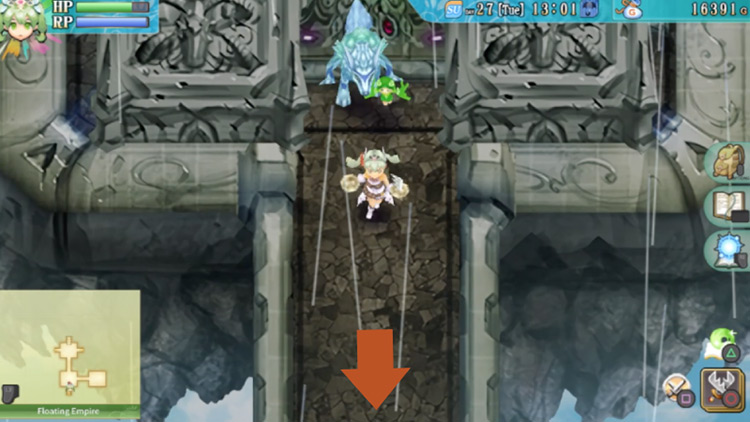 The path towards the Floating Empire South / Rune Factory 4