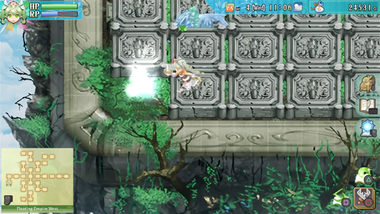 A portal that takes you to the southeast region of the Floating Empire West / Rune Factory 4