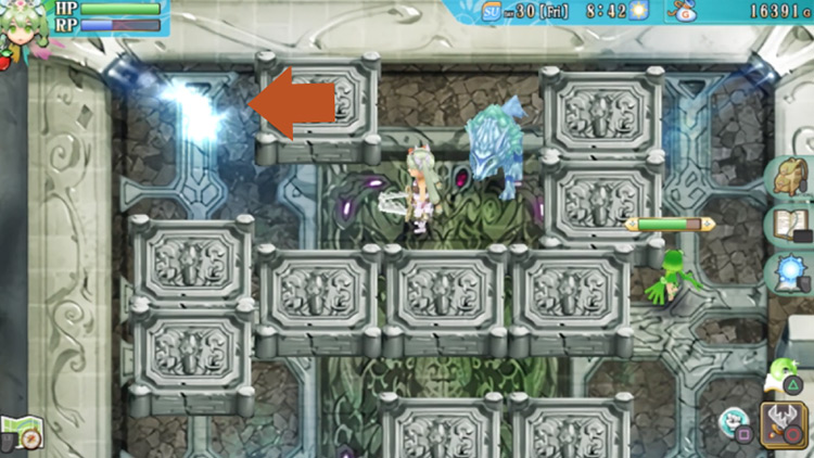 A portal in the Floating Empire South / Rune Factory 4