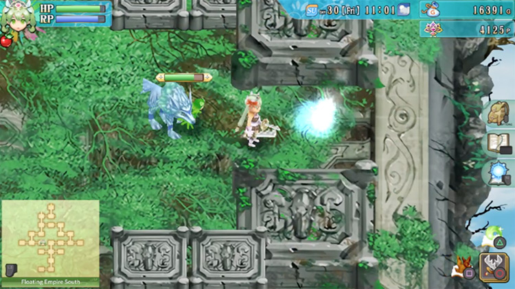 A portal that takes you to a previously inaccessible area / Rune Factory 4