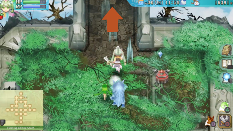 A red switch that flips the wind direction in the area / Rune Factory 4