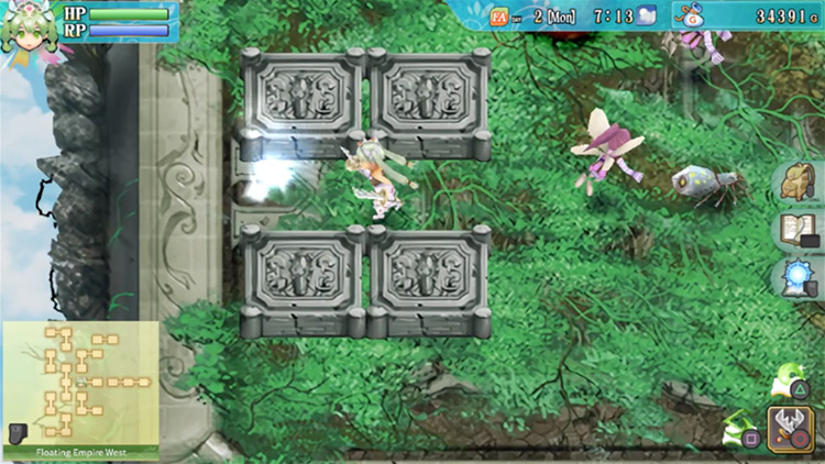 A portal that takes you to the southwest section of the Floating Empire West / Rune Factory 4