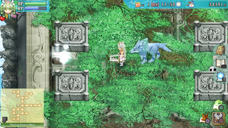 A portal that takes you to a previously inaccessible area in the Floating Empire West / Rune Factory 4