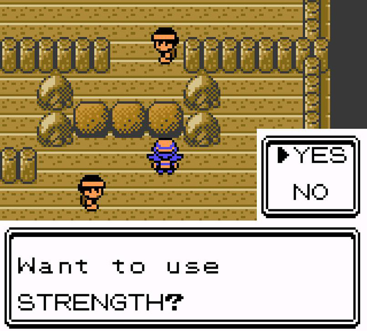 Using Strength in Cianwood Gym / Pokémon Crystal