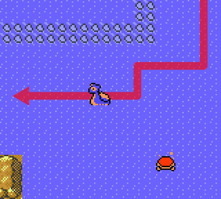Crossing from Route 40 into Route 41 / Pokémon Crystal
