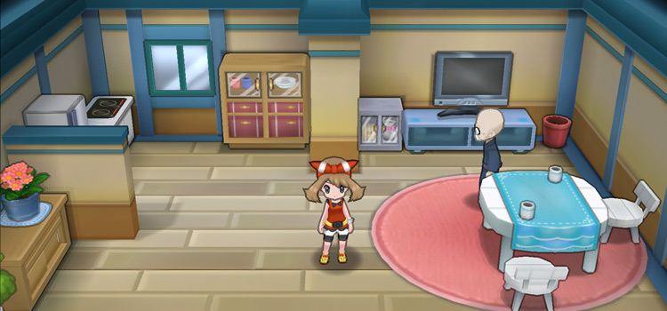Inside the Move Deleter's House in Lilycove (Pokémon Alpha Sapphire)