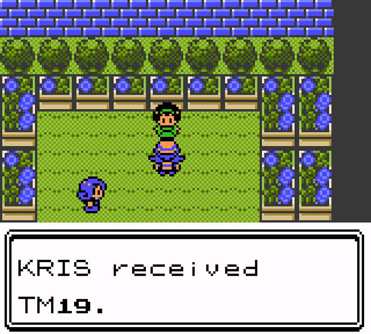 Receiving TM19 Giga Drain from Erika / Pokémon Crystal