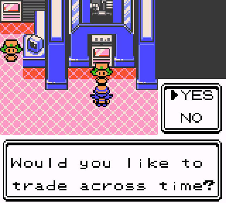 Setting up the trade in Crystal / Pokémon Crystal