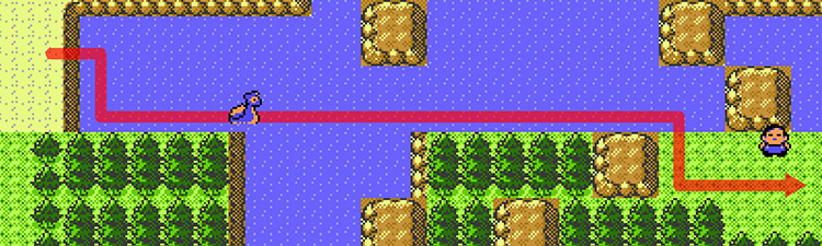 Crossing into Kanto from New Bark Town / Pokémon Crystal