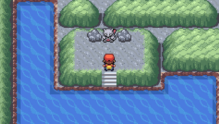 Mewtwo at the end of Cerulean Cave / Pokémon FRLG