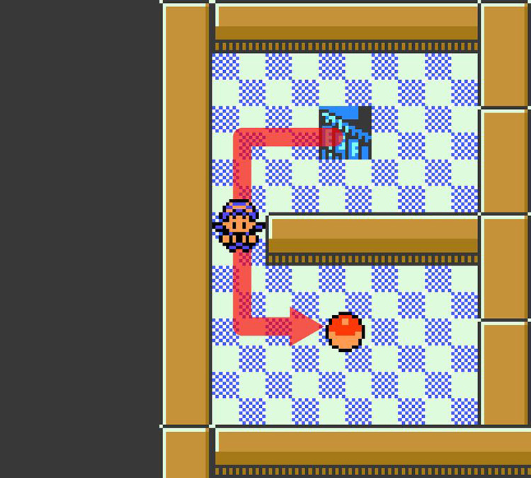 Isolated cell where TM46 is located / Pokémon Crystal