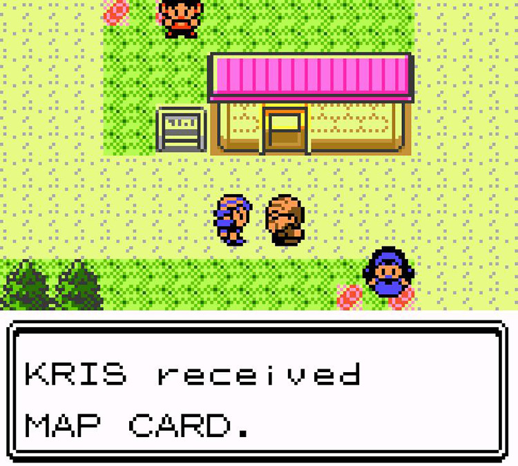 Receiving the Map Card. / Pokémon Crystal