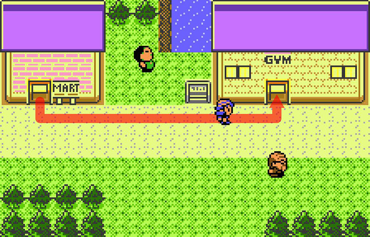 Approaching Violet Gym / Pokémon Crystal