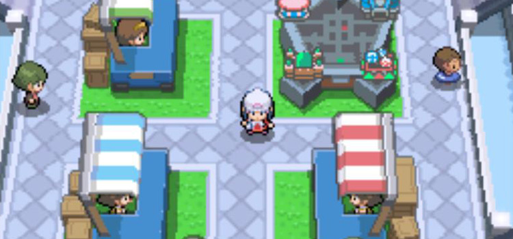 Battle Frontier's Exchange Service Corner in Pokémon Platinum
